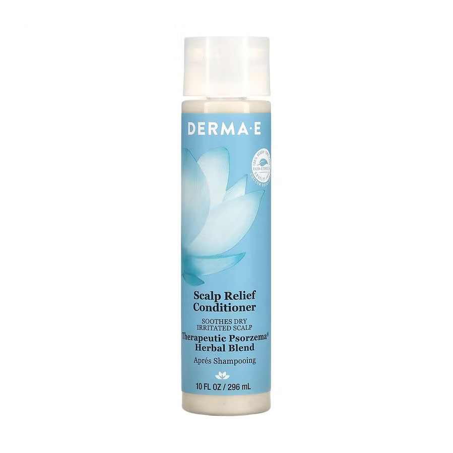 Кондиціонер для чутливої шкіри голови Derma E Scalp Relief Conditioner від псоріазу на основі трав, 296 мл